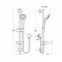 Ideal Standard IdealRain S1 Shower Kit - Stock Clearance