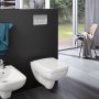 Geberit Duofix Delta 98cm Frame & Cistern for Wall-Hung WC with Delta20 Chrome Flush Plate
