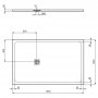 Ideal Standard Ultra Flat S+ 1600 x 1000mm Black Rectangular Shower Tray