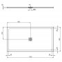 Ideal Standard Ultra Flat S+ 1700 x 900mm Grey Rectangular Shower Tray