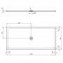 Ideal Standard Ultra Flat S+ 2000 x 900mm White Rectangular Shower Tray