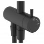 Ideal Standard Ceraflow T25+ Shower Diverter System with 2 Function Showerhead and 2 Function Handspray - Silk Black