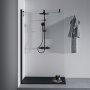 Ideal Standard Ceratherm T25+ Thermostatic Shower System with 2 Function Showerhead 2 Function Handspray and Hose  - Silk Black