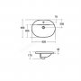 Ideal Standard Concept Oval 62cm Countertop Basin