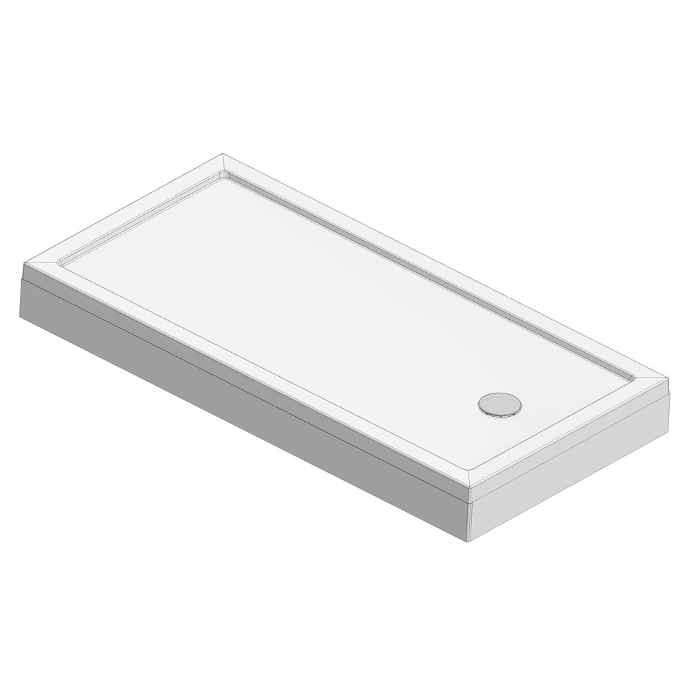 Roman 1600 x 800mm AntiSlip Shower Tray Bathroom Supplies Online
