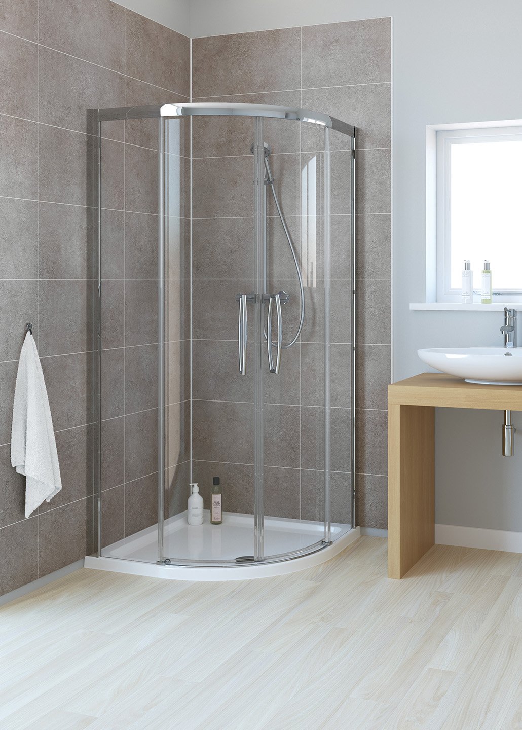 Lakes Low Threshold Double Door Quadrant Shower Enclosure | Bathroom ...