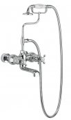 Burlington Tay Wall Mounted Bath Shower Mixer with Hose and Handset