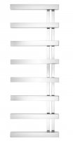 Zehnder Studio Collection Alban Electric Towel Warmer Right Handed 1070 x 500mm - Stainless Steel