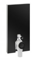 Geberit Monolith Plus 101cm Black Glass for Back to Wall WC Toilet