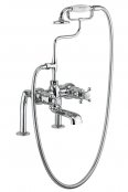 Burlington Tay Deck Mounted Bath Shower Mixer with Hose and Handset