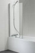 Ideal Standard New Connect Angle Silver Bath Screen