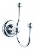 Bayswater Chrome Double Robe Hook