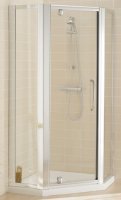 Lakes Semi-Frameless Pentagon Pivot Door