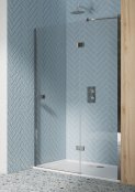 Dawn Athena 800mm Hinged Door & In-Line Recess Shower Enclosure
