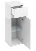 Britton Bathrooms White Single Door Base Unit With Drawer