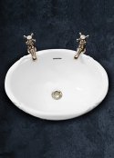 Silverdale Victorian 510mm Inset Basin - White