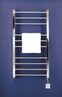 Zehnder Olga Electric Towel Radiator 900 x 300mm - Stainless Steel Mirror