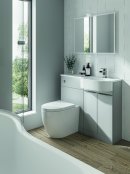 Elation P-Shape Combination Bathroom Furniture Set