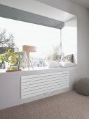 Zehnder Roda Horizontal Single Panel Radiator With Single Convector Fin 592 x 600mm - White Ral9016