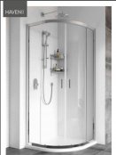 Roman Showers Haven Double Door Quadrant Shower Enclosure - 900mm X 900mm