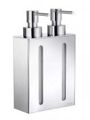Smedbo Outline Soap Dispenser with 2 Containers Wallmount