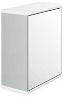 Keuco Collection Moll Paper Towel Dispenser with Left Hand Mirror Door - Chrome/White