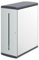 Keuco Collection Moll Paper Towel Dispenser with Right Hand Mirror Door - Chrome/Anthracite