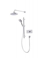 Tavistock Axiom Dual Function Push Button Concealed Shower System with Shower Head and Riser Kit