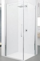 Novellini Young 2.0 G 800mm Chrome Hinged Shower Door - Stock Clearance
