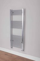 DQ Heating Essential 500 x 600mm Ladder Rail with Essential Element - Chrome