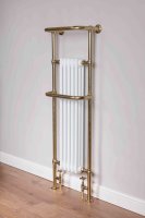 DQ Heating Lambourne 1500 x 500mm Towel Rail - Brushed Brass