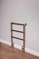 DQ Heating Eastbury 952 x 680mm Towel Rail - Brushed Brass