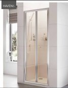 Roman Showers Haven Bi-Fold Shower Door - 760mm Wide