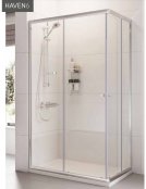 Roman Showers Haven Offset Corner Entry Shower Enclosure - 800mm X 900mm