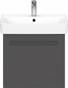Duravit No.1 540mm Wall Hung 1 Drawer Vanity Unit (with Internal Drawer) - Matt Graphite