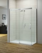 Merlyn Ionic Gravity Sliding Door with a Side Panel