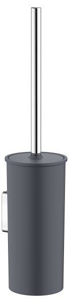 Keuco Collection Moll Toilet Brush Set with Synthetic Insert - Chrome/Anthracite