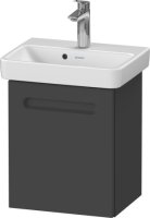 Duravit No.1 390mm Wall Hung Vanity Unit (Left Hand) - Matt Graphite
