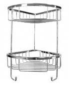Roman Double Corner Basket with Hooks