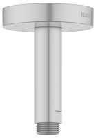 Keuco 100mm Ceiling Mounted Shower Arm with Round Rosette - Aluminium