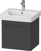 Duravit No.1 490mm Wall Hung 1 Drawer Vanity Unit (with Internal Drawer) - Matt Graphite