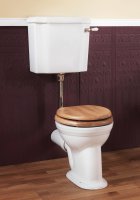Silverdale Victorian Low Level Toilet - White