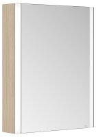 Keuco Somaris 600 x 700mm Wall-Mounted Heated Mirror Cabinet (Right Hinged) - Light Oak