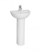 Vitra Commercial Milton One Tap Hole 45cm Cloakroom Basin