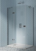 Dawn Athena 1000 x 760mm Hinged Door & In-Line with Side Panel
