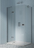 Dawn Athena 1200 x 900mm Hinged Door & In-Line with Side Panel