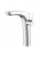 Roca Insignia Single Lever Extended Height Basin Mixer With Pop-Up Waste, Cold Start