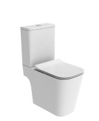 Tavistock Compass Square Open-Back Close Coupled Rimless Toilet
