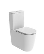 Tavistock Compass Round Closed-Back Close Coupled Rimless Toilet