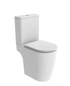 Tavistock Compass Round Open-Back Comfort Height Close Coupled Rimless Toilet